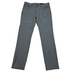 Dunning Pants Mens 34x32 Gray Golf Performance Stretch 5-Pocket